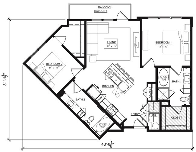 Gardenia | B2 1318 floor plan